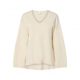 блуза,дамски,пуловери,дамски,плетени,дрехи,yas,elma,v,neck,sweater,birch
