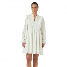 рокля,дамски,поли,и,рокли,yas,luma,long,sleeve,short,dress,star,white,(white)