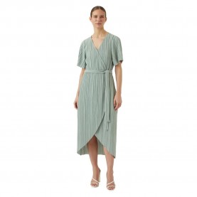 панталони,тип,чино,дамски,поли,и,рокли,yas,olinda,short,sleeve,long,dress,green,(chinois,green)