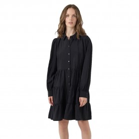 рокля,дамски,поли,и,рокли,yas,pala,long,sleeve,short,dress,black