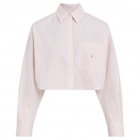 риза,с,дълъг,ръкав,дамски,блузи,дамски,ризи,calvin,klein,j20j225078,crop,long,sleeve,shirt,white,yaa,(white,pink)