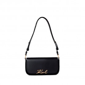 чанта,за,през,рамо,всички,чанти,karl,lagerfeld,signature,shoulder,bag,black,gold,(black)