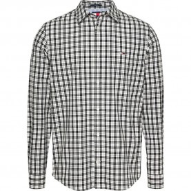 риза,с,дълъг,ръкав,мъжки,ризи,tommy,hilfiger,dm0dm20885,long,sleeve,shirt,black,(grey)