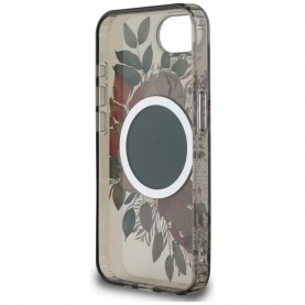 Guess Flowers iPhone 16e phone case - Grey (Black) други,аксесоари,guess,flowers,iphone,16e,phone,case,grey,(black)