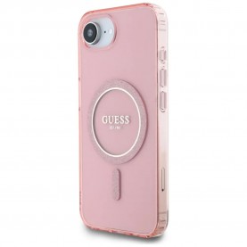 Guess Glitter Circle iPhone 16e phone case - Pink (Pink) други,аксесоари,guess,glitter,circle,iphone,16e,phone,case,pink,(pink)