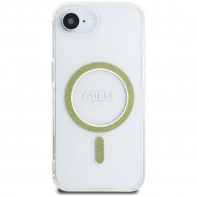 Guess Glitter Circle iPhone 16e phone case - Clear (Clear) други,аксесоари,guess,glitter,circle,iphone,16e,phone,case,clear,(clear)