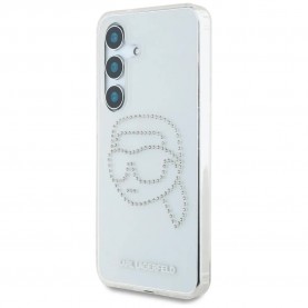 Karl lagerfeld Rhinestones Head Logo Samsung Galaxy S25 phone case - Clear (Clear) други,аксесоари,karl,lagerfeld,rhinestones,head,logo,samsung,galaxy,s25,phone,case,clear,(clear)