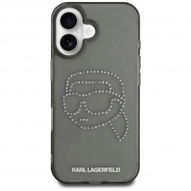 Karl lagerfeld Rhinestones iPhone 16 phone case - Black (Black) други,аксесоари,karl,lagerfeld,rhinestones,iphone,16,phone,case,black,(black)