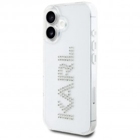 Karl lagerfeld Rhinestones Logo iPhone 16 phone case - Clear (Clear) други,аксесоари,karl,lagerfeld,rhinestones,logo,iphone,16,phone,case,clear,(clear)