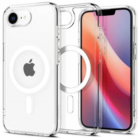 Spigen Ultra Hybrid Mag MagSafe iPhone 16e phone case - Clear (White) други,аксесоари,spigen,ultra,hybrid,mag,magsafe,iphone,16e,phone,case,clear,(white)