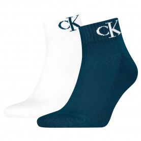 чорапи,мъжки,чорапи,calvin,klein,701228805,quarter,short,socks,2,units,blue,(white,blue)