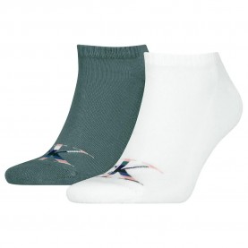чорапи,мъжки,чорапи,calvin,klein,701228807,short,socks,2,units,white,teal,(green,white)
