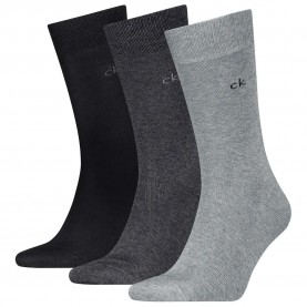 чорапи,мъжки,чорапи,calvin,klein,701234208,socks,3,pairs,grey,melange,(black,grey)