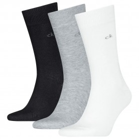 чорапи,мъжки,чорапи,calvin,klein,701234208,socks,3,pairs,white,light,grey,melange,black,(multicolor)
