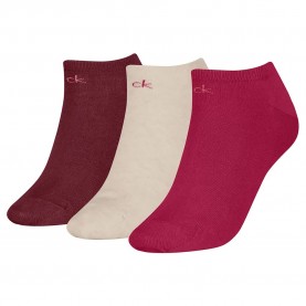 чорапи,дамски,чорапи,calvin,klein,701234369,short,socks,3,pairs,berry,red,(red,white)