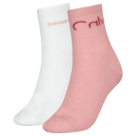 чорапи,дамски,чорапи,calvin,klein,701235518,short,socks,2,pairs,pink,(white,pink)