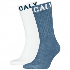 чорапи,мъжки,чорапи,calvin,klein,701235978,crew,socks,2,pairs,blue,(white,blue)