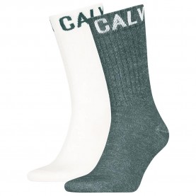 чорапи,мъжки,чорапи,calvin,klein,701235978,crew,socks,2,pairs,teal,(green,white)