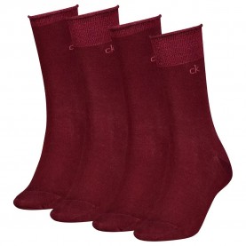 чорапи,дамски,чорапи,calvin,klein,holiday,socks,4,pairs,burgundy,(red)