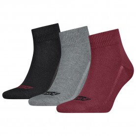 чорапи,мъжки,чорапи,levi´s,®,701224673,quarter,short,socks,3,units,red,grey,black,(multicolor)