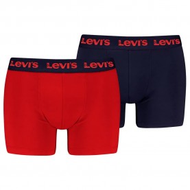 боксерки,мъжко,бельо,levi´s,®,repeat,logo,brief,boxers,2,units,red,combo,(red,blue)