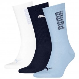 чорапи,мъжки,чорапи,puma,701233658,crew,socks,3,pairs,blue,navy,white,(white,blue)