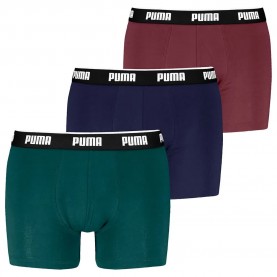 боксерки,мъжко,бельо,puma,everyday,basics,boxers,3,units,green,navy,burgundy,(multicolor)