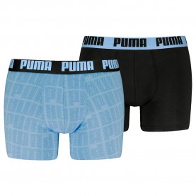 боксерки,мъжко,бельо,puma,logo,print,boxers,2,units,cool,blue,black,(blue,black)