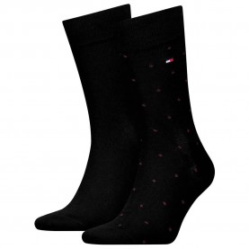 чорапи,мъжки,чорапи,tommy,hilfiger,701230780,socks,2,pairs,burgundy,(black)