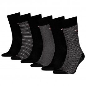 чорапи,мъжки,чорапи,tommy,hilfiger,701235373,socks,6,pairs,black,(black,grey)