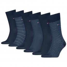 чорапи,мъжки,чорапи,tommy,hilfiger,701235373,socks,6,pairs,navy,(blue)