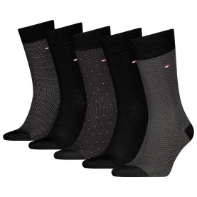 чорапи,мъжки,чорапи,tommy,hilfiger,701235374,socks,5,pairs,black,(black,grey)