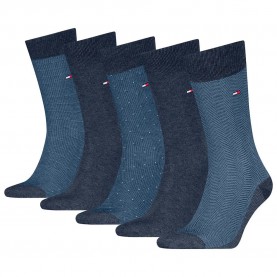 чорапи,мъжки,чорапи,tommy,hilfiger,701235374,socks,5,pairs,jeans,(blue)
