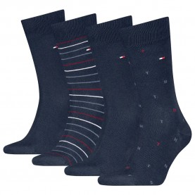 чорапи,мъжки,чорапи,tommy,hilfiger,701235375,socks,4,pairs,navy,(blue)