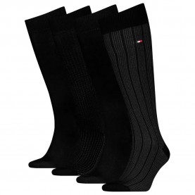 чорапи,мъжки,чорапи,tommy,hilfiger,701235378,long,socks,4,pairs,black,(black)