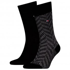 чорапи,мъжки,чорапи,tommy,hilfiger,701236309,socks,2,pairs,black