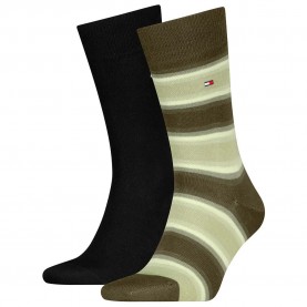 чорапи,мъжки,чорапи,tommy,hilfiger,701236312,socks,2,pairs,army,green,(green,brown)