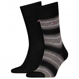 чорапи,мъжки,чорапи,tommy,hilfiger,701236312,socks,2,pairs,black,(black)