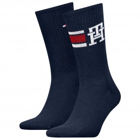 чорапи,мъжки,чорапи,tommy,hilfiger,701236320,crew,socks,2,pairs,navy,(blue)
