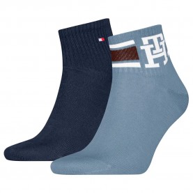чорапи,мъжки,чорапи,tommy,hilfiger,701236322,socks,2,pairs,washed,blue,(blue)