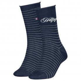 чорапи,дамски,чорапи,tommy,hilfiger,701236455,socks,2,pairs,navy,(blue)