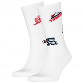 чорапи,мъжки,чорапи,tommy,hilfiger,701236470,crew,socks,2,pairs,white
