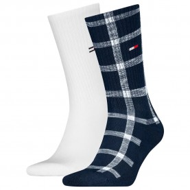 чорапи,мъжки,чорапи,tommy,hilfiger,701236476,crew,socks,2,pairs,navy,(white,blue)