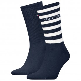 чорапи,мъжки,чорапи,tommy,hilfiger,701236735,crew,socks,2,pairs,navy,(blue)
