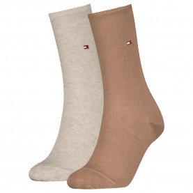 чорапи,дамски,чорапи,tommy,hilfiger,casual,socks,2,pairs,sand,(beige,brown)