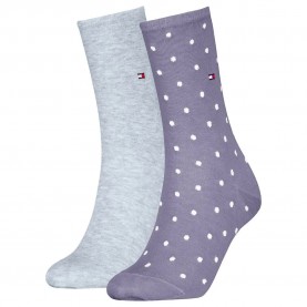 чорапи,дамски,чорапи,tommy,hilfiger,dot,classic,socks,2,pairs,lilac,(purple)