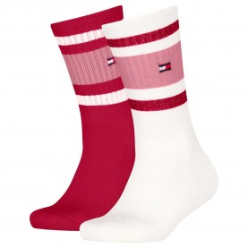 чорапи,детски,чорапи,tommy,hilfiger,701229942,crew,socks,2,pairs,pink,(white,pink)