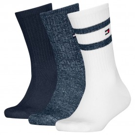 чорапи,детски,чорапи,tommy,hilfiger,701236330,crew,socks,3,pairs,navy,(white,blue)