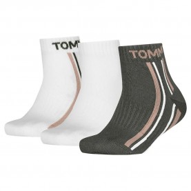 чорапи,детски,чорапи,tommy,hilfiger,701236332,socks,3,pairs,army,green,(green,white)