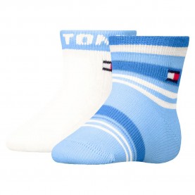 чорапи,детски,чорапи,tommy,hilfiger,701236336,short,socks,2,pairs,light,blue,(white,blue)